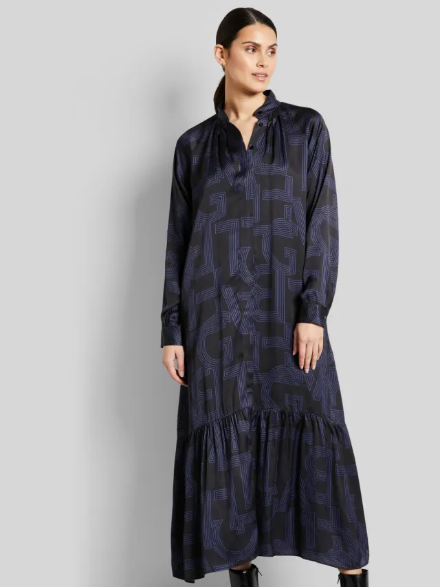 Bugatti Damen Blousejurk met grafische prints Zwart