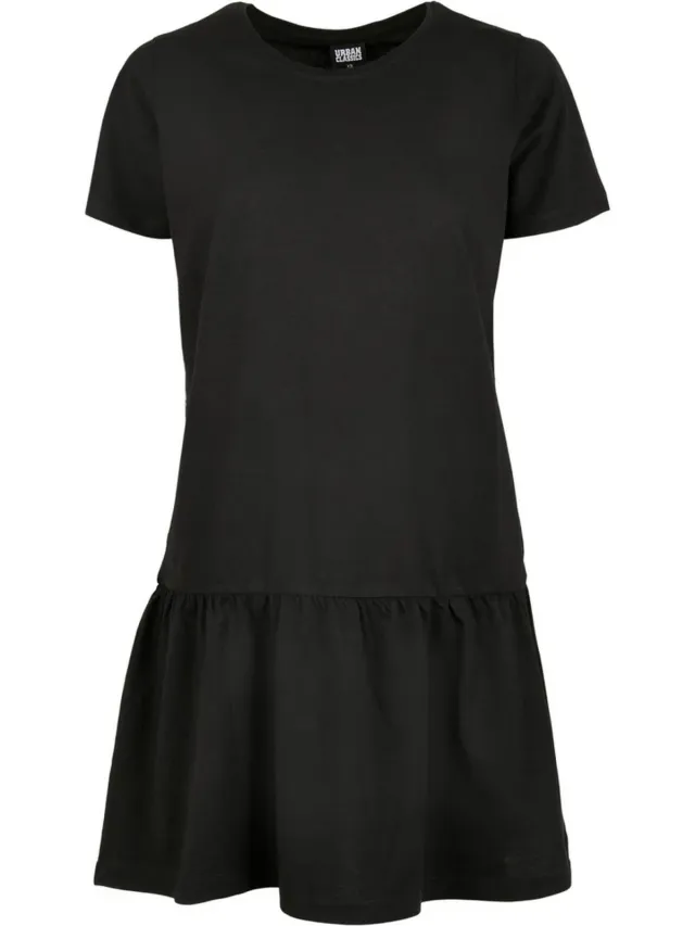 Urban Classics Dames/Dames Valance T-shirt Jurk (Zwart)