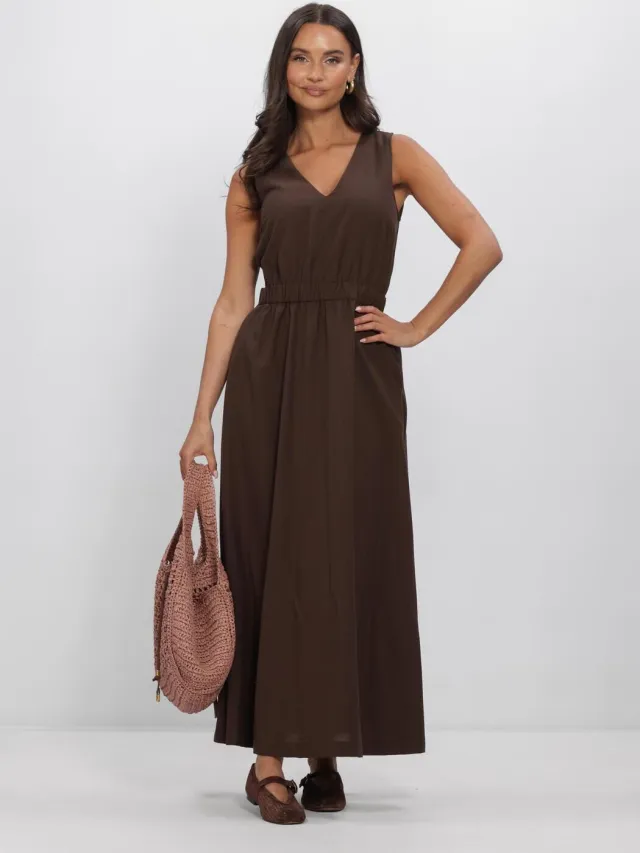 AIMEE THE LABEL Dames Jurken Melinahs Dress - Bruin