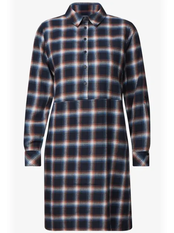 cecil Knie-lange jurk met ruitjespatroon blauw, foto 3