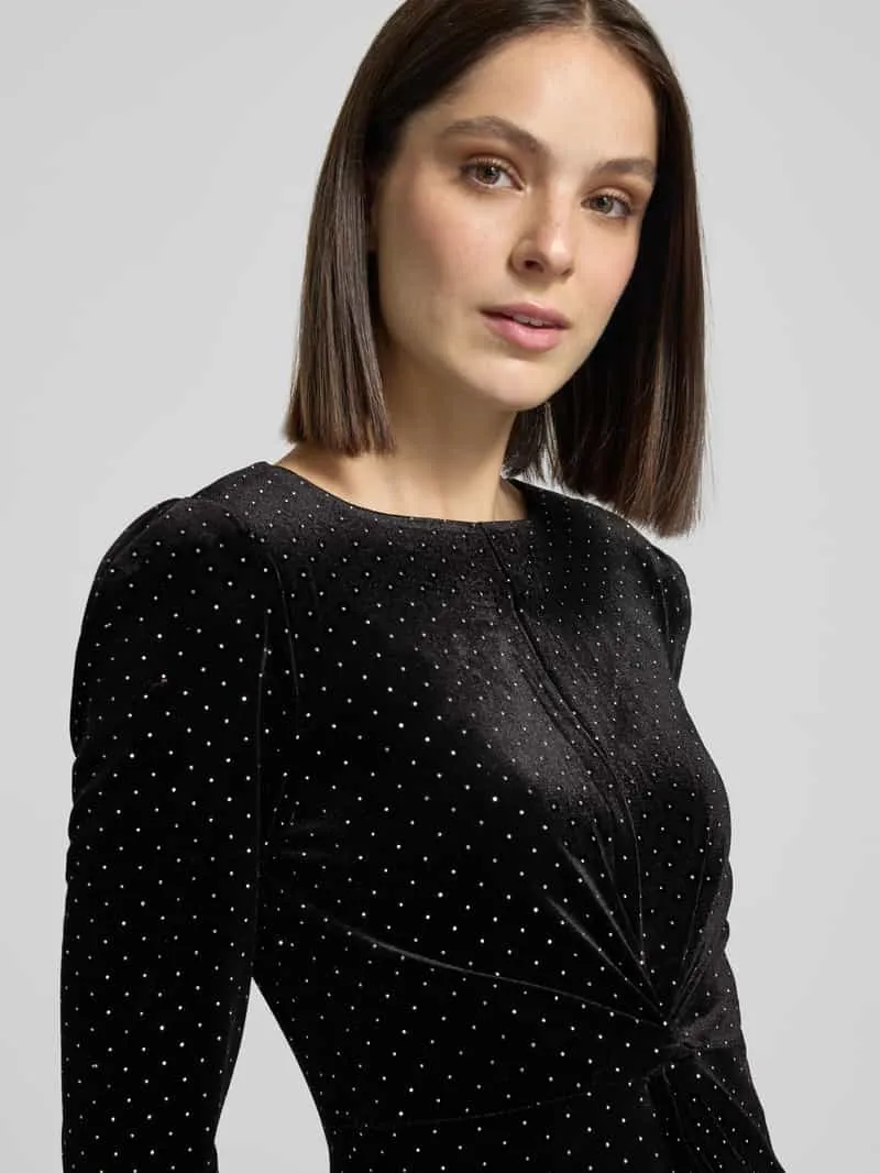 Yas Cocktailjurk in all-over look model 'HELLA' zwart, foto 3