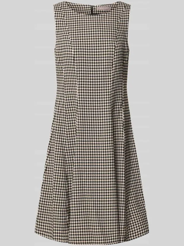 Christian Berg Woman Selection Mini-jurk met pied-de-poule-motief zwart, foto 2
