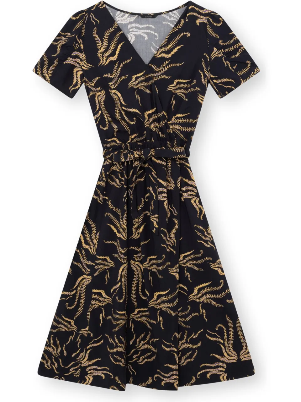 Lovjoi dames vegan Jurk Anouka Soft Vines Dark zwart, foto 2