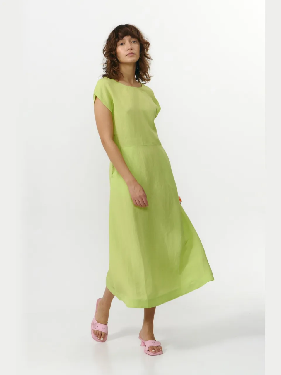 SUITE13LAB dames vegan Jurk Tinto Appelgroen lichtgroen, foto 2