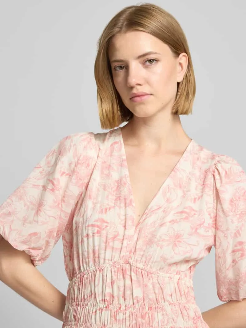 Neo Noir midi-jurk in all-over look model 'Kalia' offwhite, foto 4
