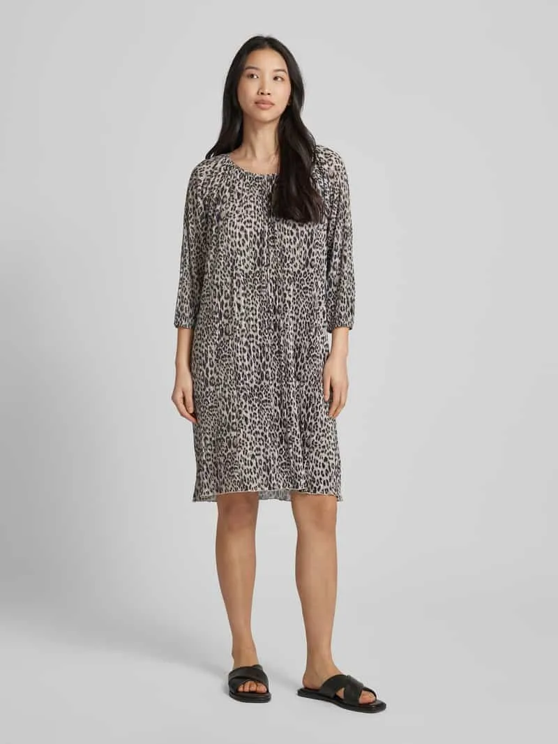 Christian Berg Woman Mini-jurk met dierenprint zand, foto 4