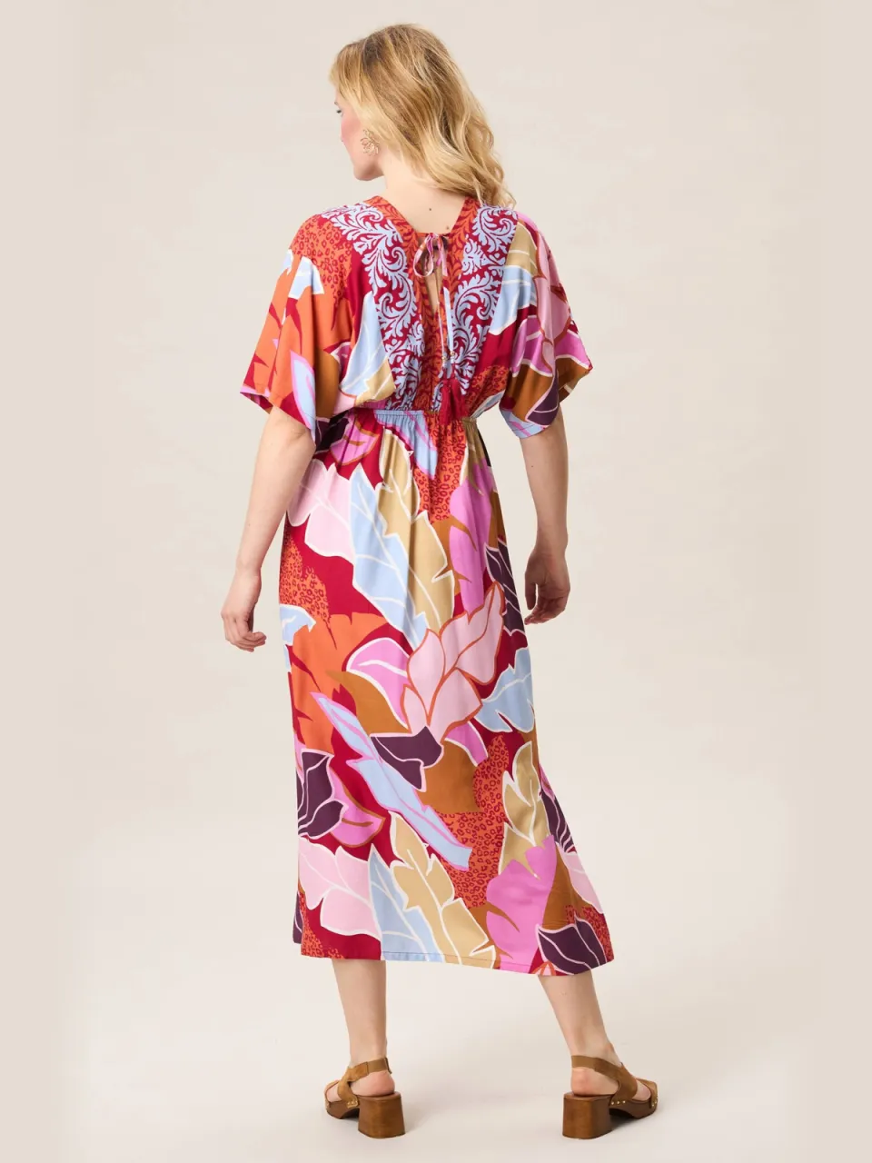 Miss Etam midi jurk multi multi kleur, foto 5