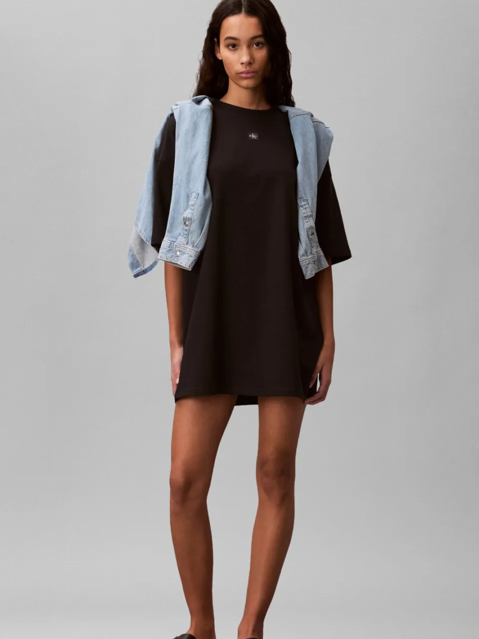 Calvin Klein JEANS korte T-shirtjurk zwart, foto 4