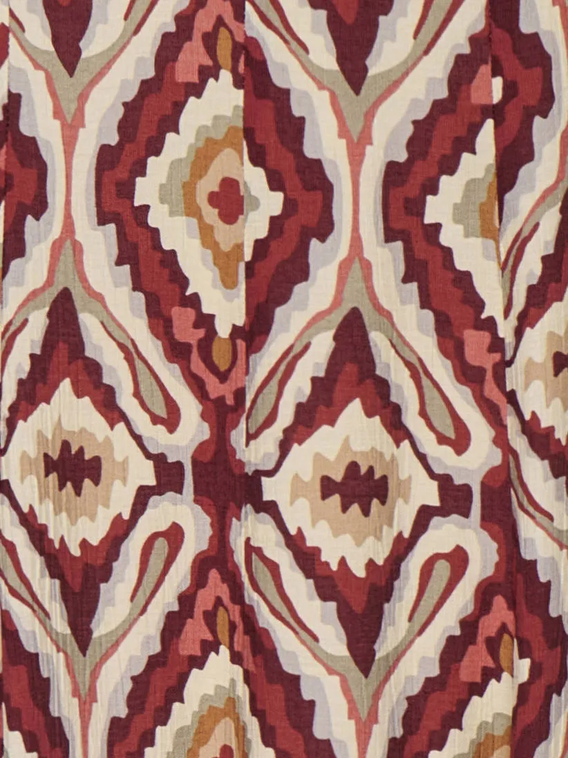 Only viscose maxi zomerjurk met print - rood, foto 3