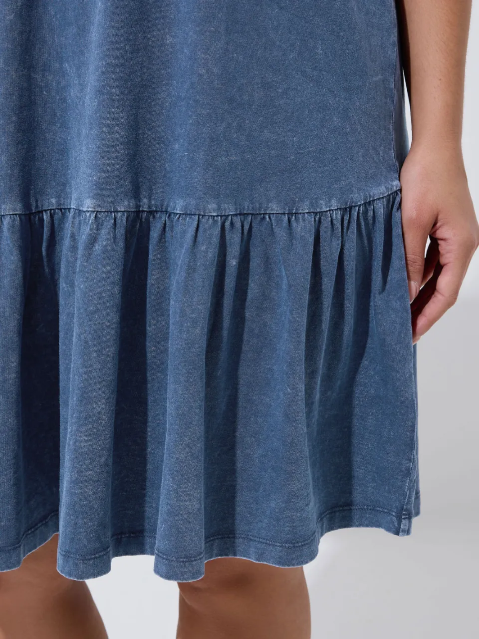 Limited Collection Blauwe Acid Wash Jurk, foto 5
