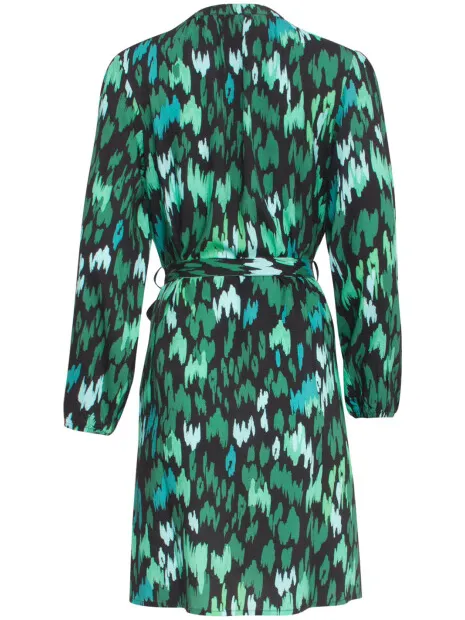 Smashed Lemon 24657 teal dierprint jurk blauw, foto 2