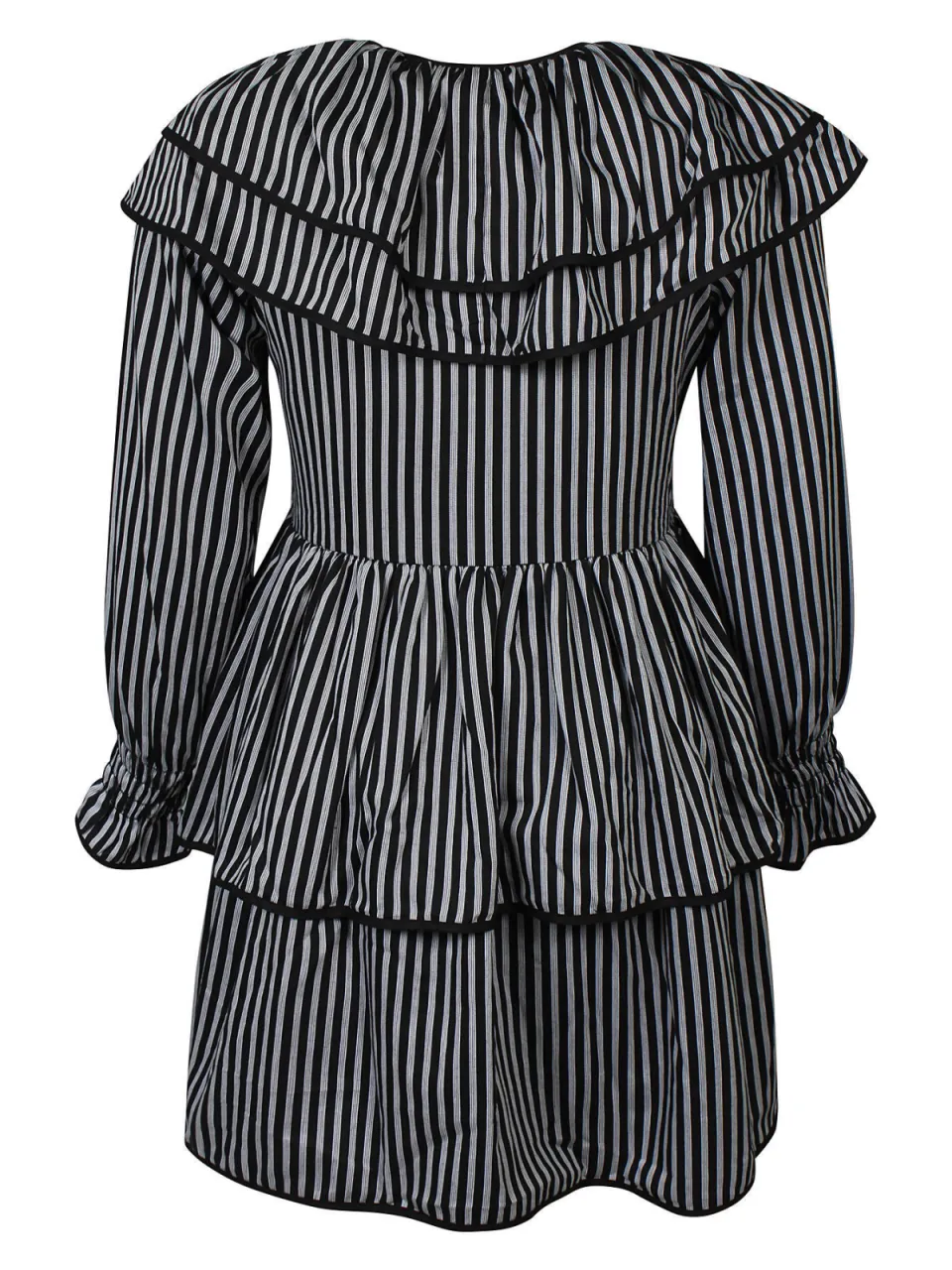 Anyday gestreepte korte jurk Plus Size - zwart, foto 3