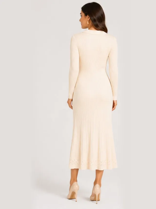 Elara Maxikleid Weiß