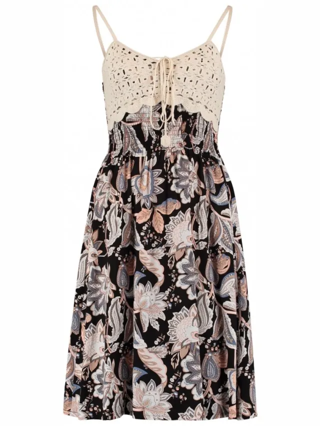 Hailys zomerjurk voor dames - zwart