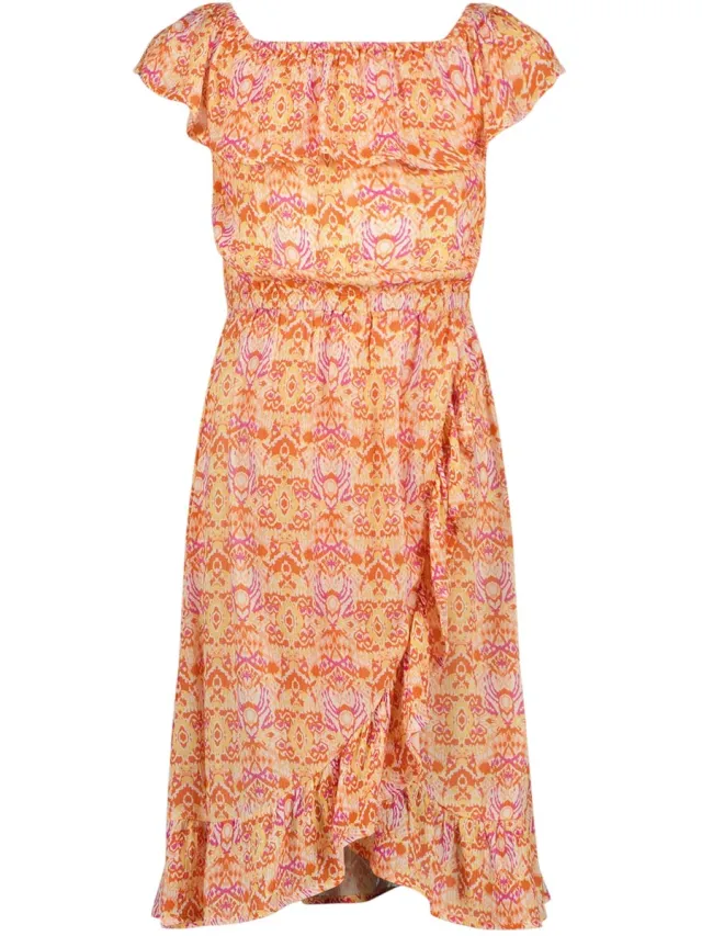 Vingino Midi Dress Peninah Meisjes Jurk - Multicolor Peach