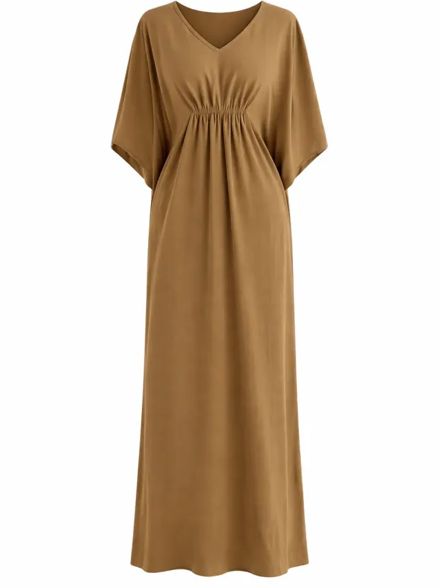 Elara Maxikleid Camel