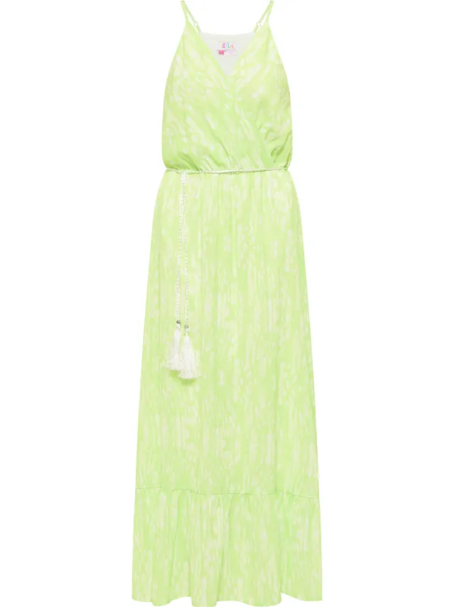 IZIA Midi Dress met Batik Print gaya Groen