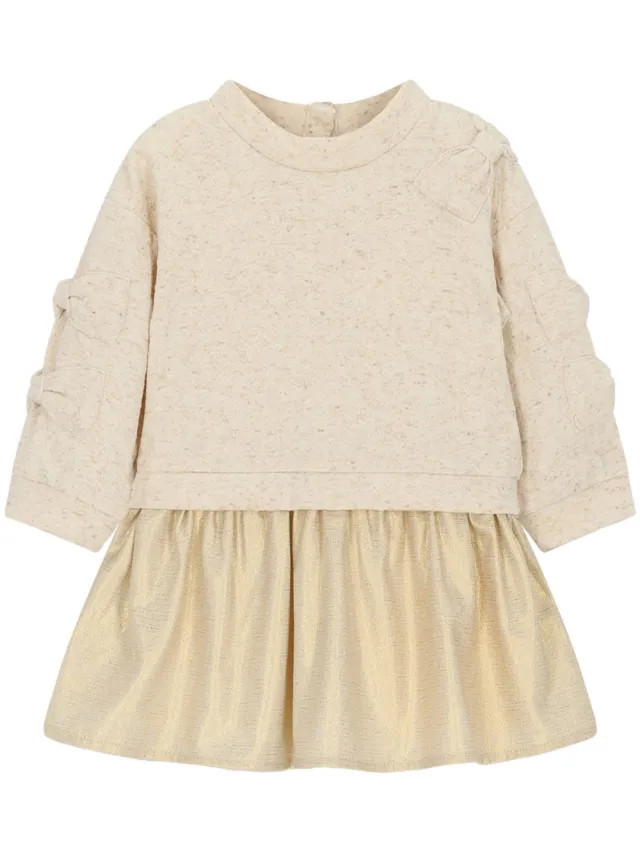 Le Chic sweatjurk beige, foto 2