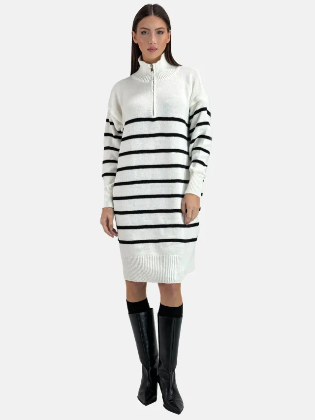 Elara Strickkleid Weiss