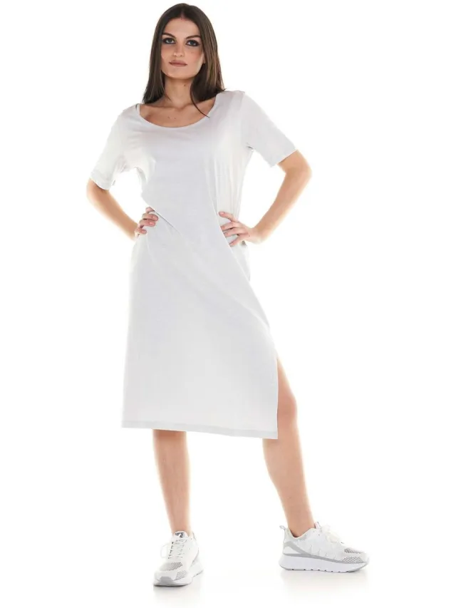 Leone 1947 Midi-jurken Leone 1947 Woman Long Dress Crystal Grijs