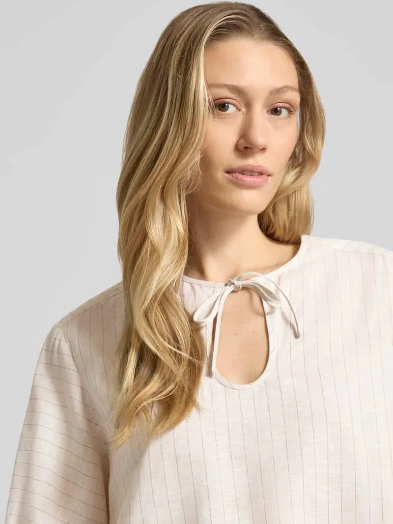 Max Mara Midi-jurk van mix van katoen en linnen met 3/4-mouw, foto 4