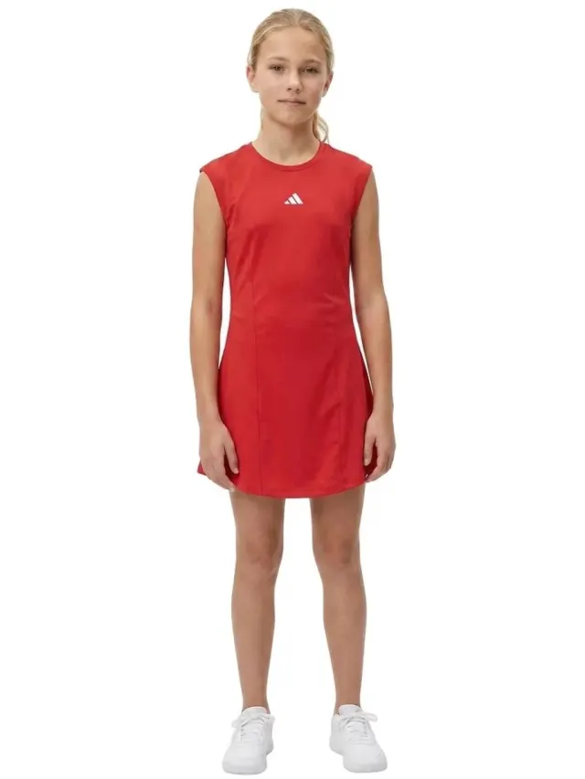 Adidas Pro Mouwloze Jurk Rood 11-12 Years Meisje Selure