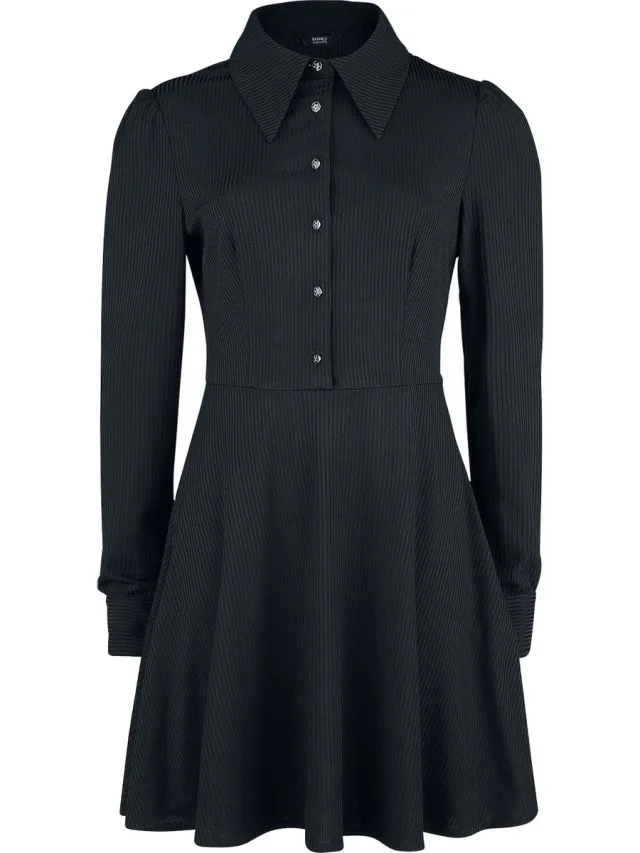 Banned Pentacle Dames Mini-jurk - zwart