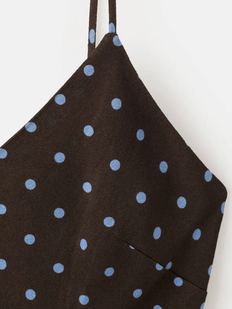 Mango midi jurk met stippen - bruin, foto 4
