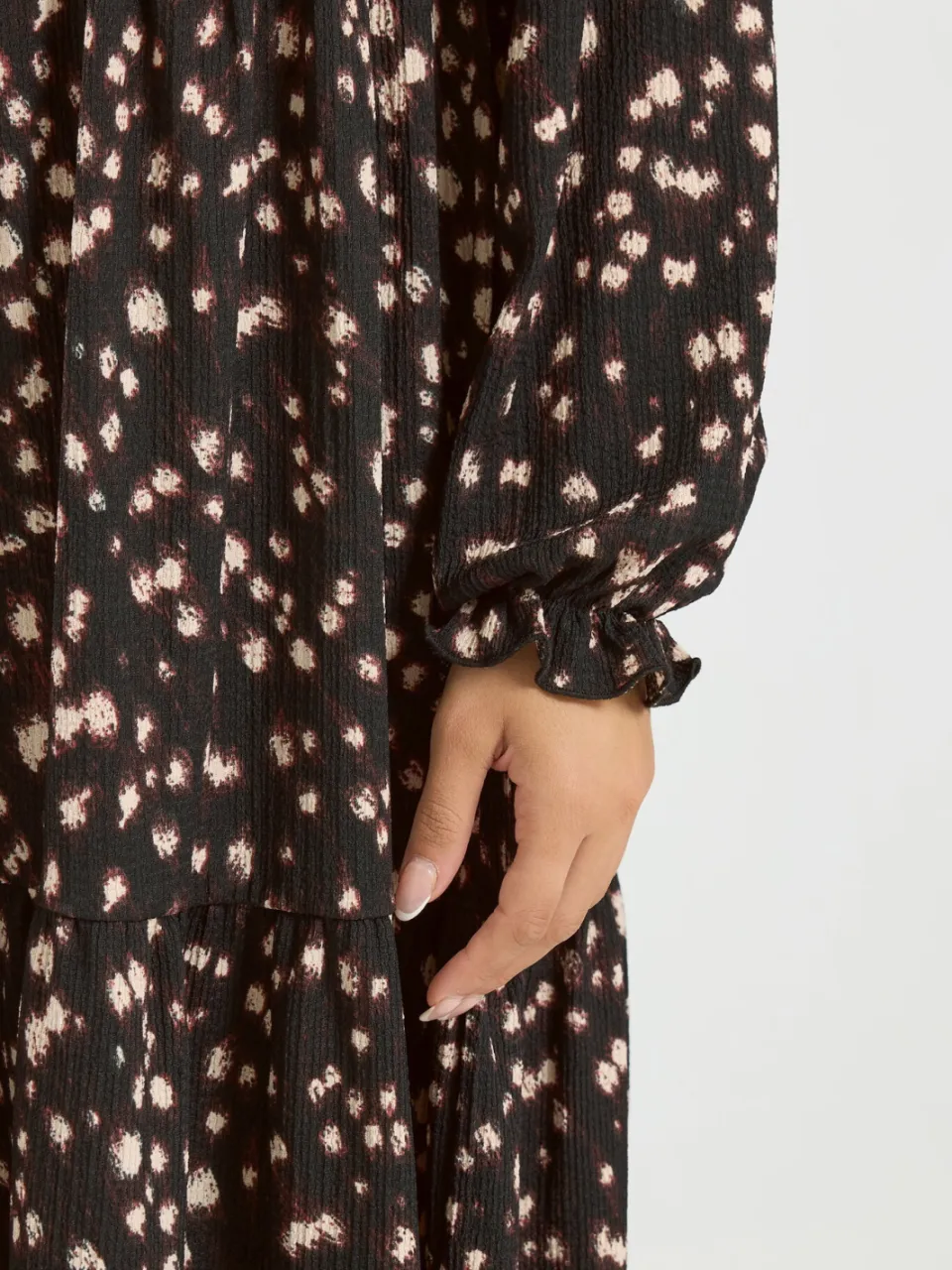 Yours Plus Size Brown Deer Print Maxi Dress-52, foto 3