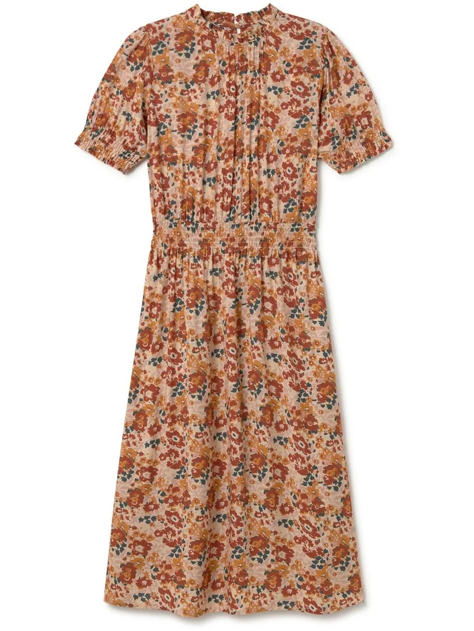 TWOTHIRDS dames vegan Jurk Grassholm Rozenprint Multicolor, foto 2
