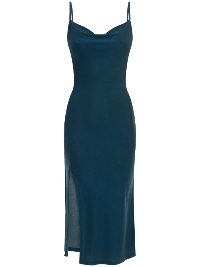 Mymo Midi-jurk met bandjes Dames aqua, foto 2