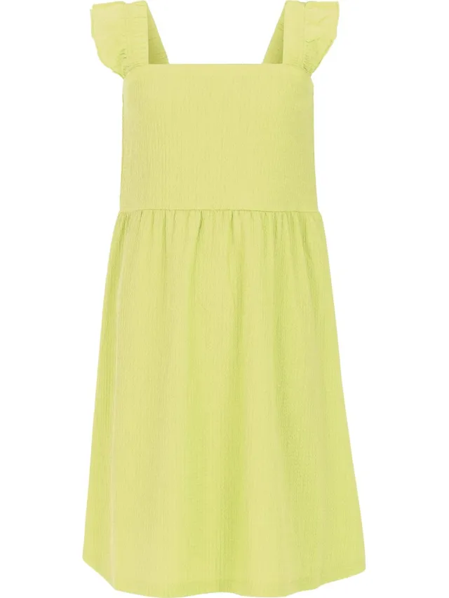 Protest Prtmitzy Jr – Korte jurk Meisjes – Ruches Sour Green