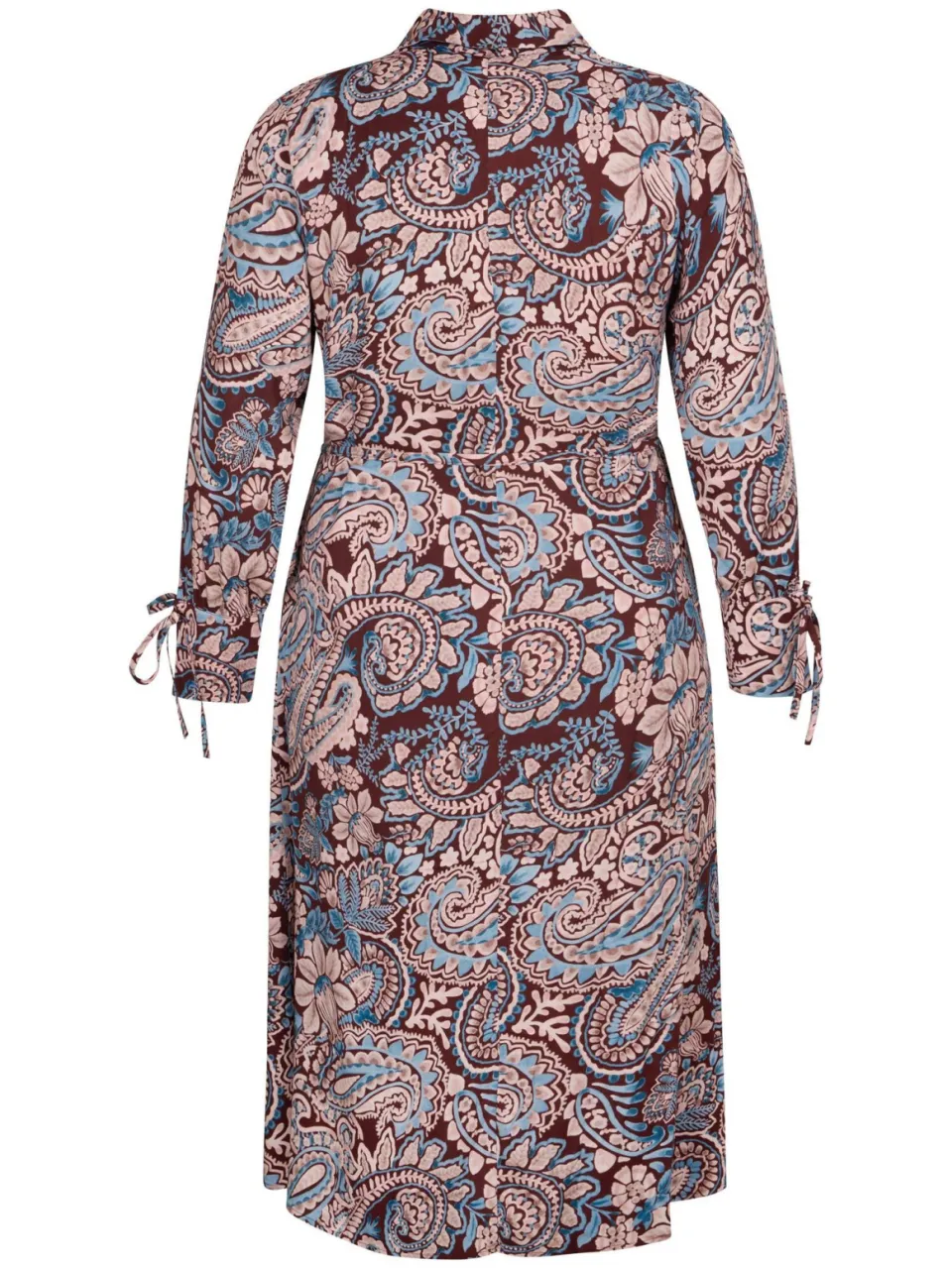 Miss Etam Plus blousejurk met print - donkerrood, foto 3