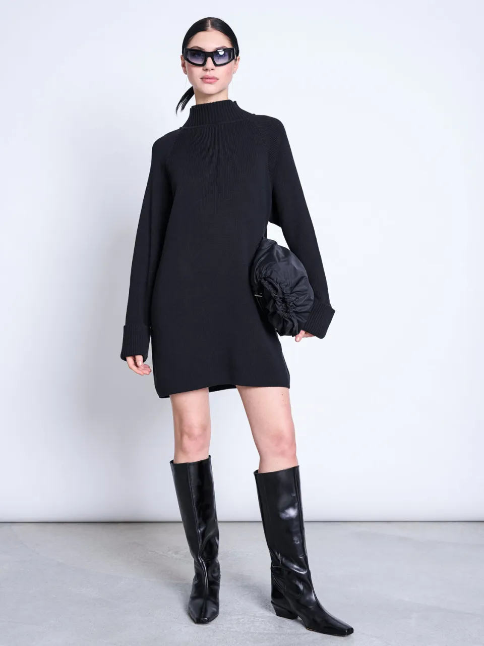 JAN N JUNE dames vegan Jurk Mini Luny Zwart