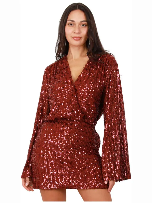 La Modeuse Korte Jurk La Modeuse 76637_P181510 Bordeau