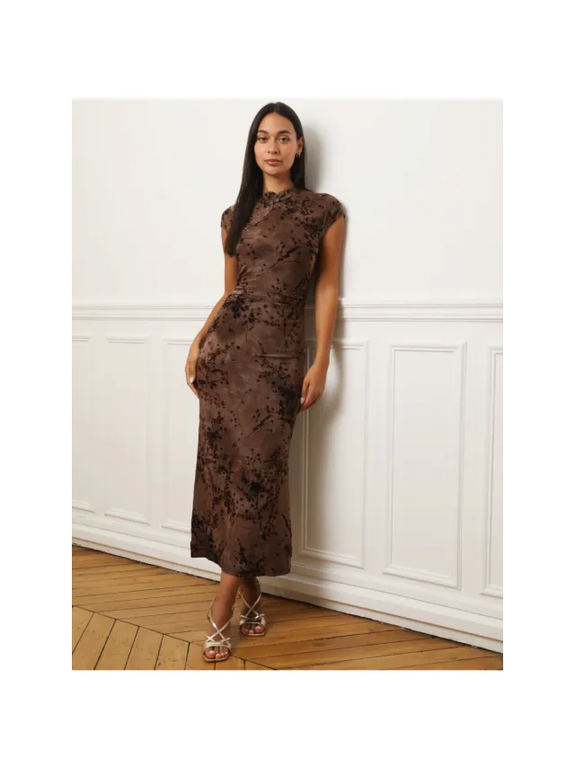La Modeuse Jurk La Modeuse 79943_P190122 Bruin