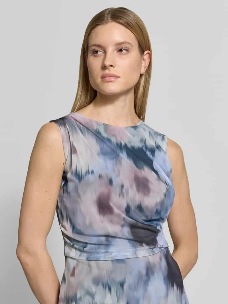 Swing regular fit midi-jurk met plooitjes bleu, foto 2
