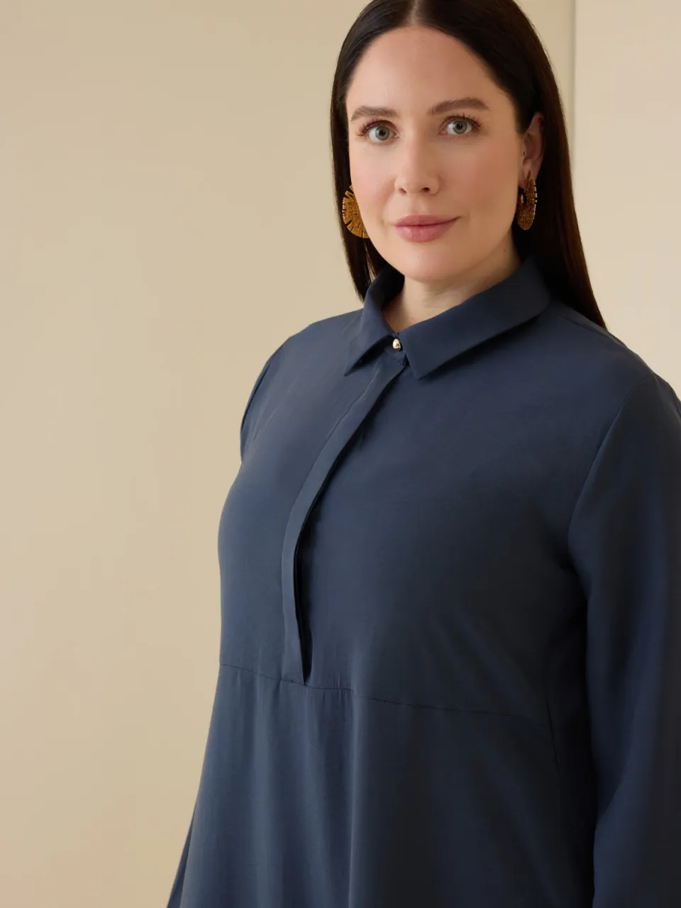 Plus Size Dress Alia marineblauw, foto 2