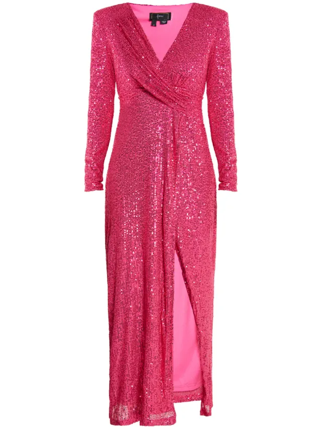 Faina Paillettenjurk Dames roze, foto 2