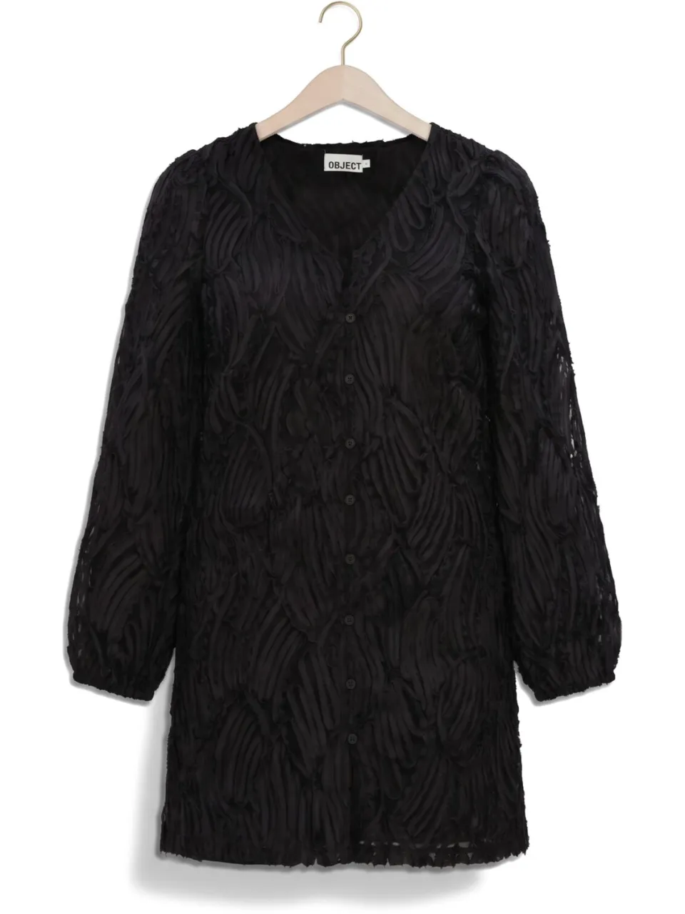 Object Dames Jurken Objlucie Luka L/s Re Dress 147 Div - Zwart, foto 2