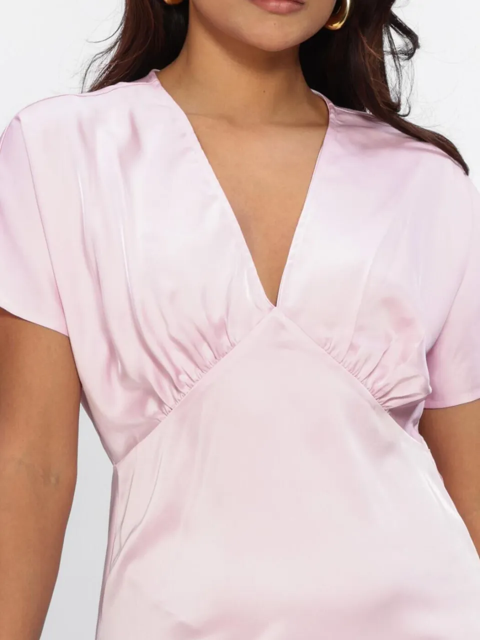 Y.A.S. YAS Dames Jurken Yassatina Ss Ankle Dress - Lichtroze, foto 3