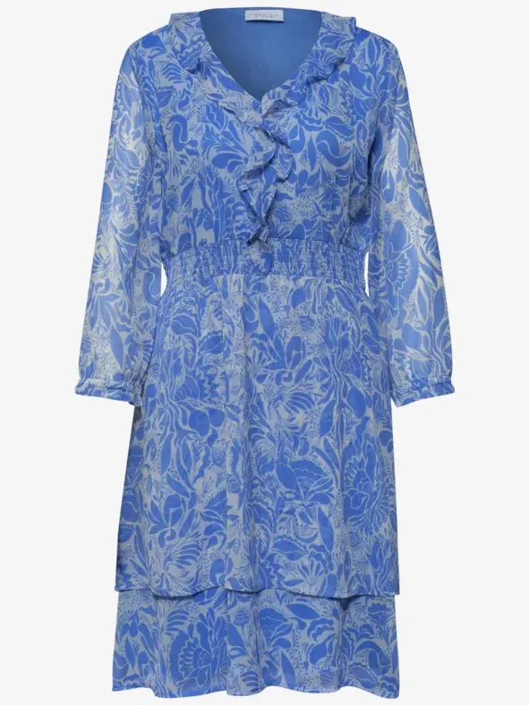 Street One Studio Knielange jurk met bloemenprint blauw, foto 4
