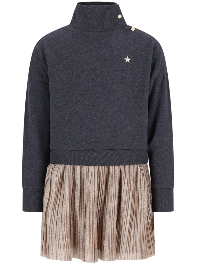 Like Flo F609-5814 Meisjes Jurk Soft gold