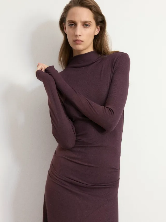 Mango maxi jurk - donkerrood