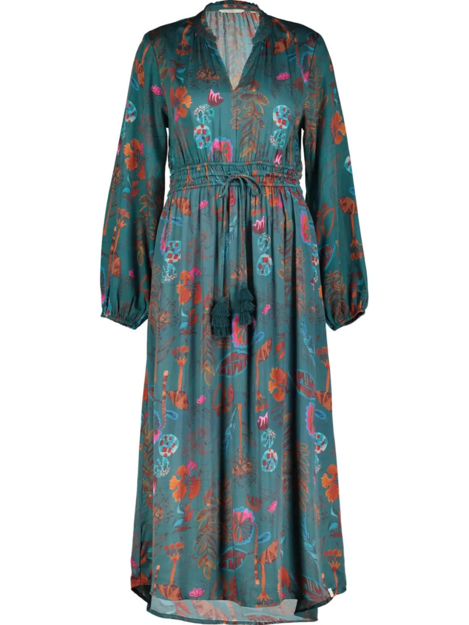 Didi gebloemde maxi jurk - blauw, foto 2