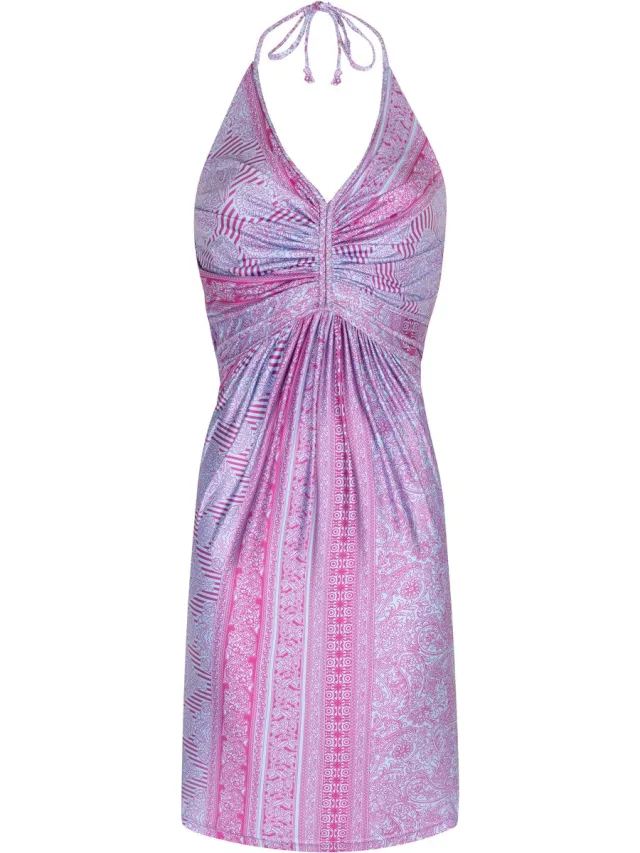 Chic by Lirette Korte halter jurk Guna - Paars
