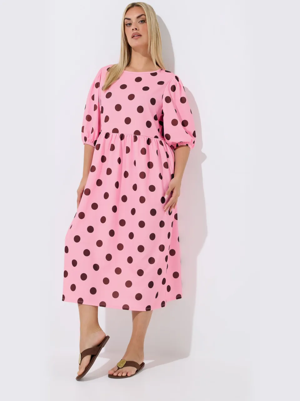 Limited Collection Roze Jurk Met Stippen, foto 2