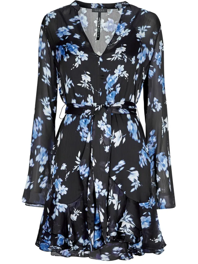 Guess Korte Jurk Guess SIBILLA Blauw