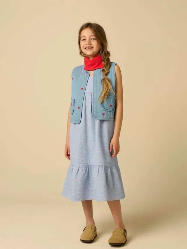 Sissy-Boy Blauwe gestreepte maxi jurk