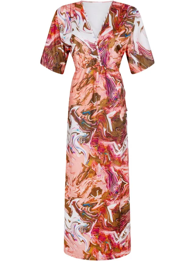 Chic by Lirette Kimono jurk Lotus Chikitu - Flamingo Pink